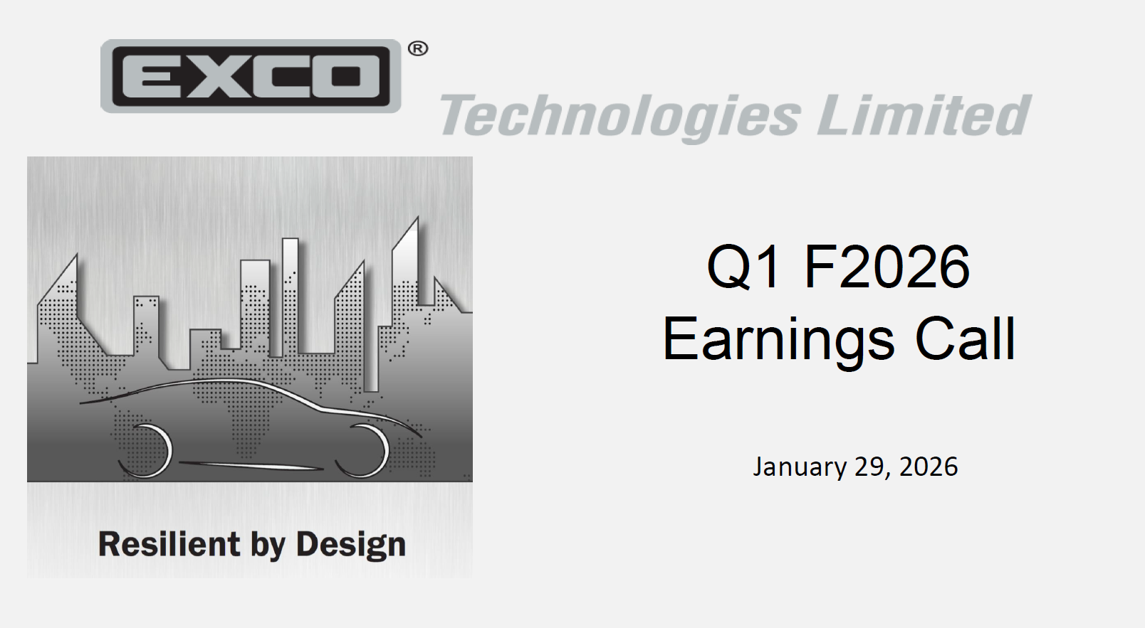 Earnings Call Presentation Cover